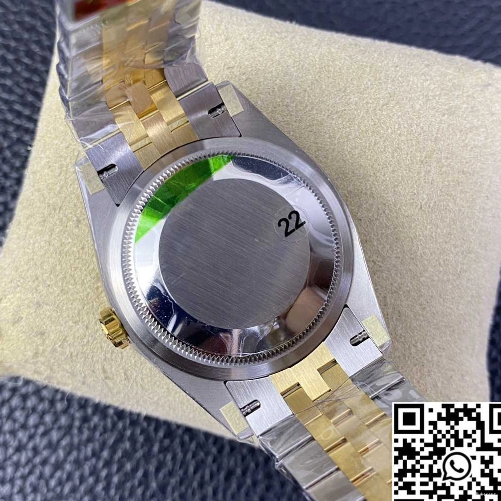 VS Rolex Factory Datejust Diamond Dial Motif Two Hourmarker Tone M126233 36MM Silver 0331